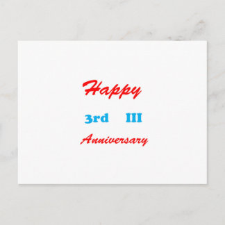 3rd ANNIVERSARY happy RETURN GIFTS keychains III Postcard