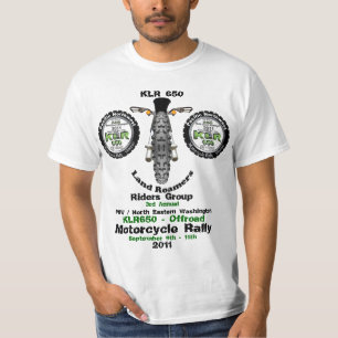 3rd annual KLR Rally 2011 +Group logos front only T-Shirt