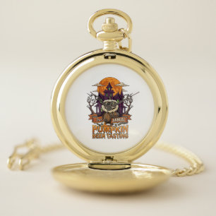 3rd Annual Pumpkin Beer Tasting Halloween Haunted Pocket Watch