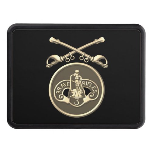 3rd Armored Cav Regiment Brave Rifles Saber  Hitch Cover