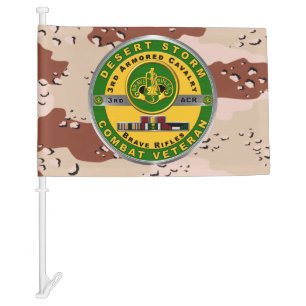 3rd Armored Cavalry Regiment “Brave Rifles” Car Flag