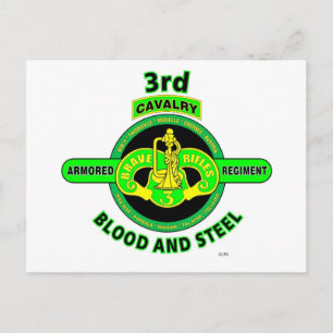 3RD ARMORED CAVALRY REGIMENT"BRAVE RIFLES" POSTCARD