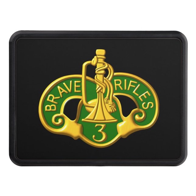 3rd Armored Cavalry Regiment Custom Insignia Hitch Cover (Front)