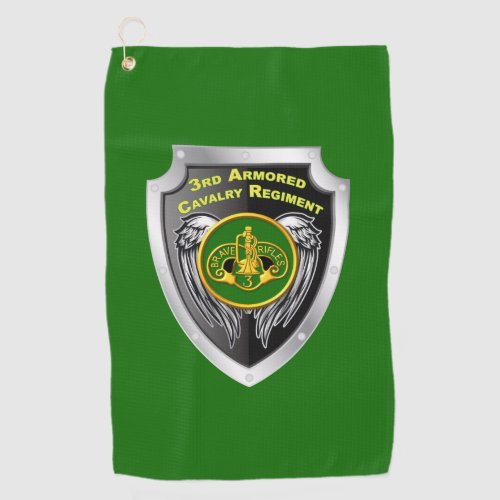 3rd Armored Cavalry Regiment Custom Shield Golf Towel