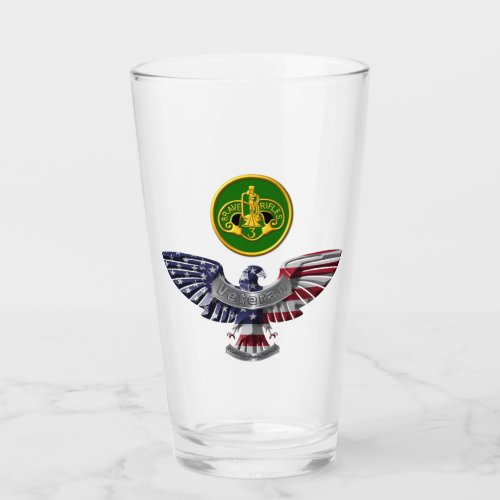 3rd Armored Cavalry Regiment Eagle Glass Tumbler