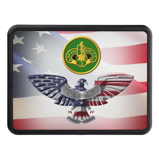 3rd Armored Cavalry Regiment Eagle Hitch Cover (Front)