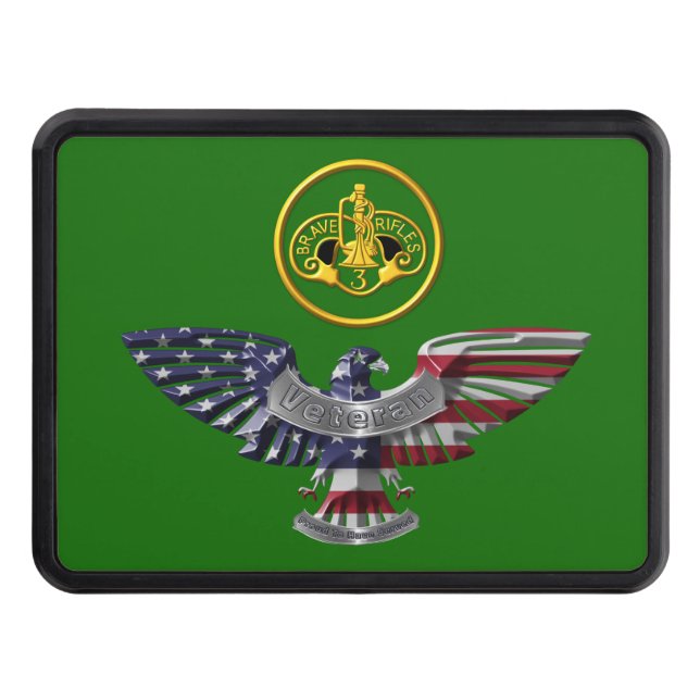3rd Armored Cavalry Regiment Eagle Hitch Cover (Front)