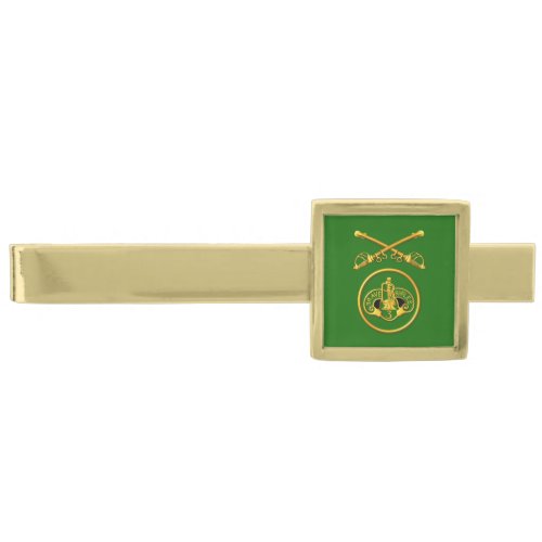 3rd Armored Cavalry Regiment  Gold Finish Tie Bar