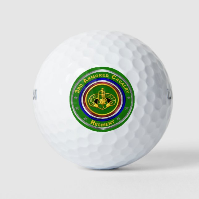 3rd Armored Cavalry Regiment  Golf Balls (Front)