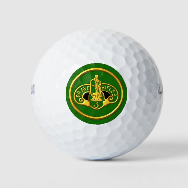 3rd Armored Cavalry Regiment Golf Balls (Front)