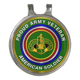 3rd Armored Cavalry Regiment   Golf Hat Clip