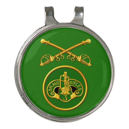 3rd Armored Cavalry Regiment  Golf Hat Clip