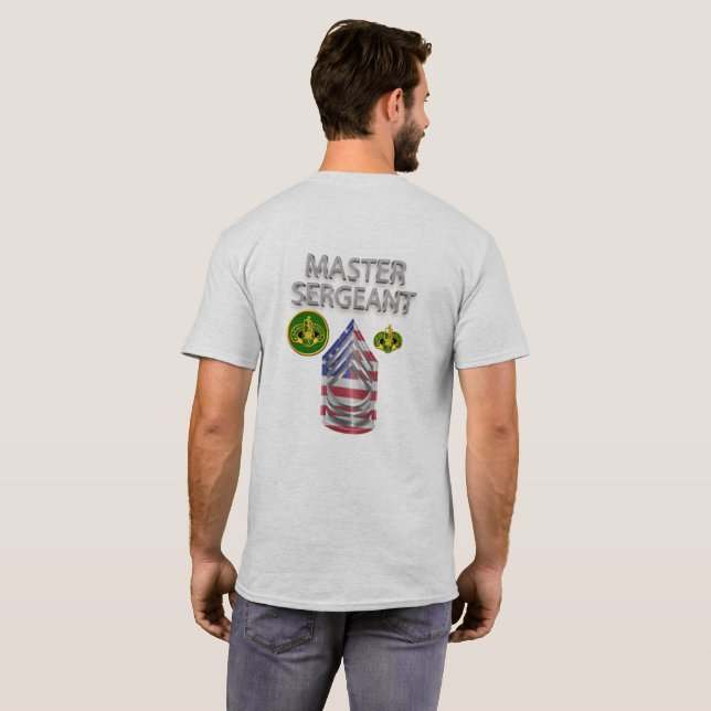 3rd Armored Cavalry Regiment Master Sergeant T-Shirt (Back Full)