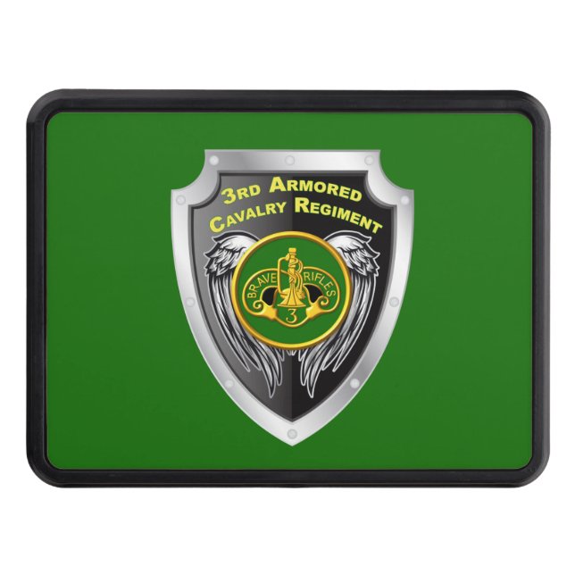 3rd Armored Cavalry Regiment Shield Hitch Cover (Front)