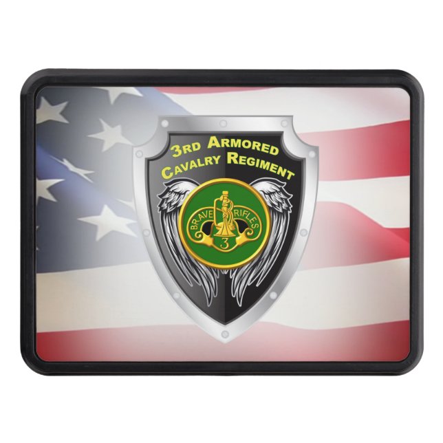 3rd Armored Cavalry Regiment Shield Hitch Cover (Front)