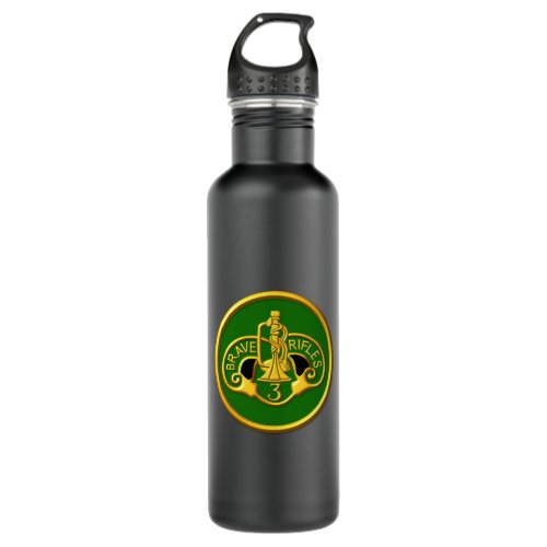 3rd Armored Cavalry Regiment  Stainless Steel Water Bottle