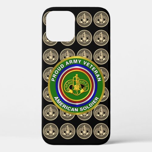 3rd Armored Cavalry Regiment Veteran iPhone 12 Case