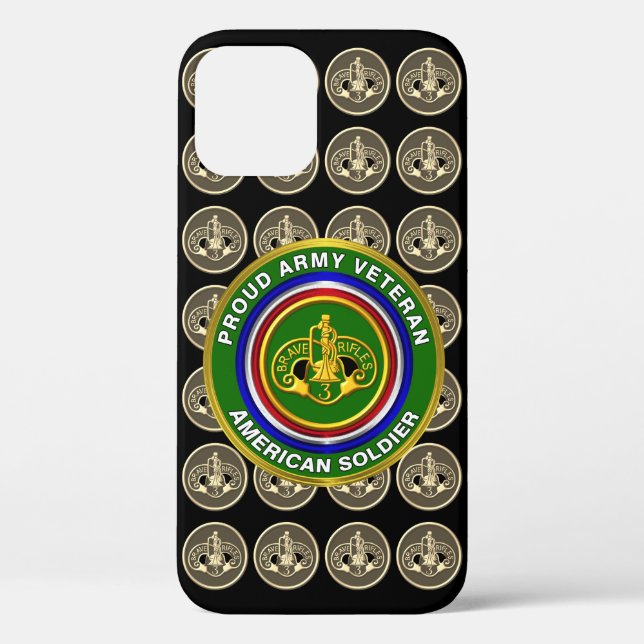 3rd Armored Cavalry Regiment Veteran Case-Mate iPhone Case (Back)