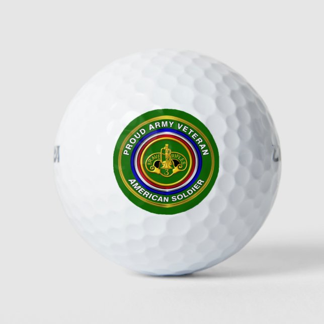 3rd Armored Cavalry Regiment Veteran Golf Balls (Front)
