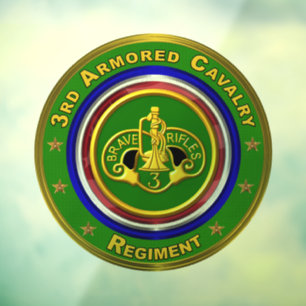 3rd Armored Cavalry Regiment Window Cling
