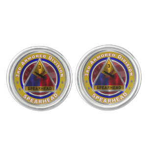 3rd   Armored Division Cufflinks