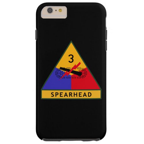 3rd Armored Division Spearhead Black Tough iPhone 6 Plus Case