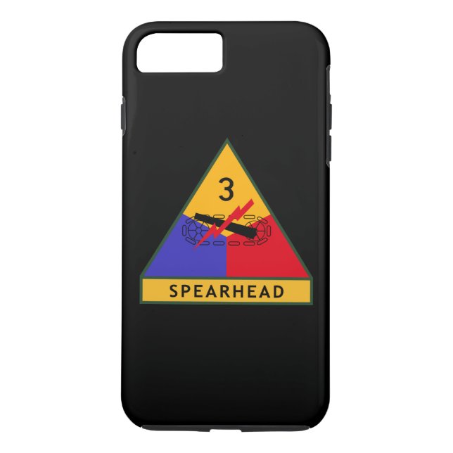 3rd Armored Division "Spearhead" Black Case-Mate iPhone Case (Back)