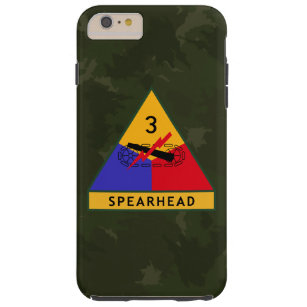 3rd Armored Division "Spearhead" Dark Green Camo Tough iPhone 6 Plus Case