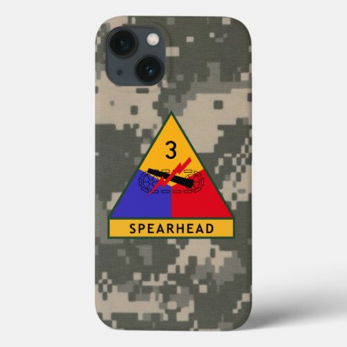 3rd Armored Division Spearhead Digital Camo iPhone 13 Case