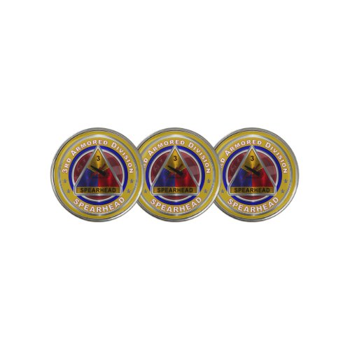 3rd Armored Division Spearhead Golf Ball Marker