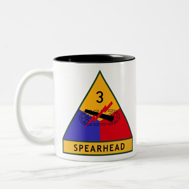 3rd Armored Division Two-Tone Coffee Mug (Left)