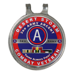 3rd Army ARCENT Desert Storm Veteran Golf Hat Clip