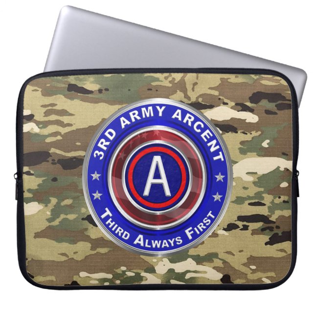 3rd Army ARCENT  Laptop Sleeve (Front)