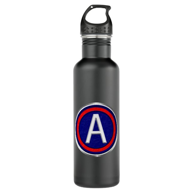 3rd Army ARCENT   Stainless Steel Water Bottle (Front)