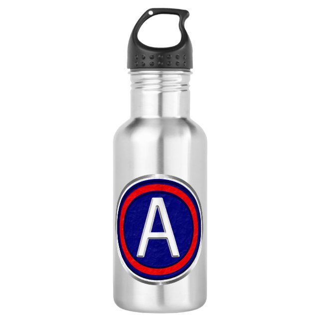 3rd Army ARCENT   Stainless Steel Water Bottle (Front)