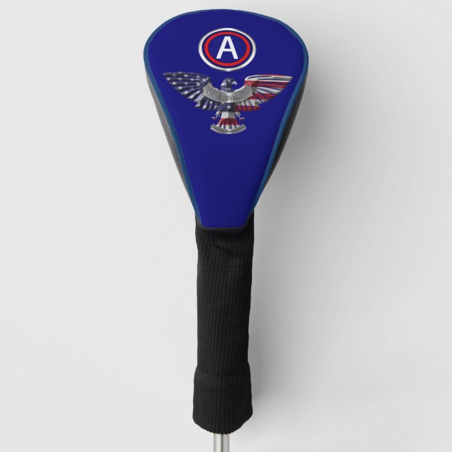 3rd Army Eagle with Patch  Golf Head Cover (Front)