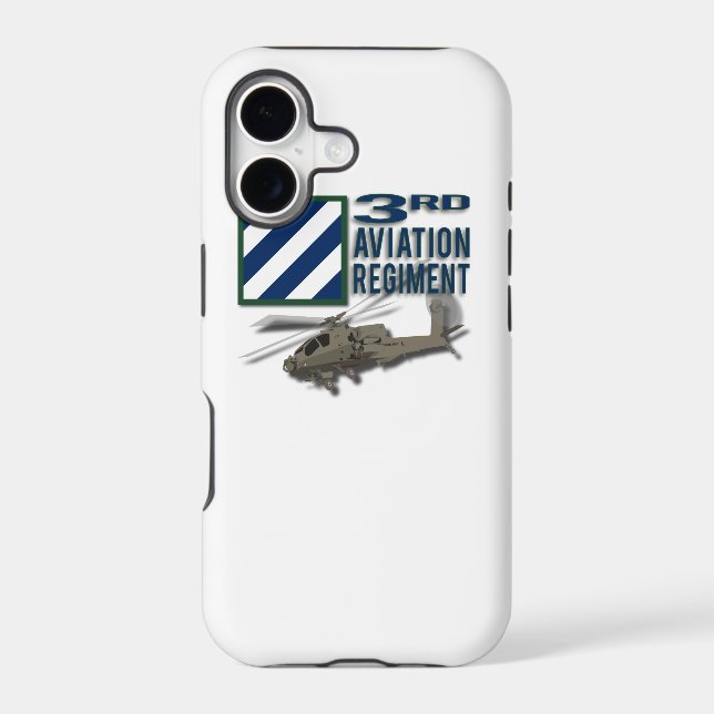 3rd Aviation Regiment Apache Iphone Case (Back)