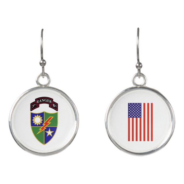 3rd Battalion - 75th Ranger Regiment Earrings (Front)