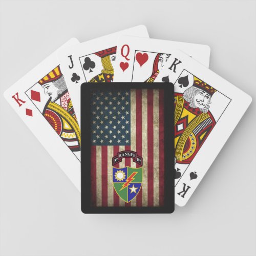 3rd Battalion _ 75th Ranger Regiment Playing Cards