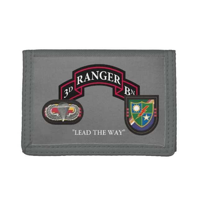 3RD BATTALION 75TH RANGER REGIMENT  TRIFOLD WALLET (Front)