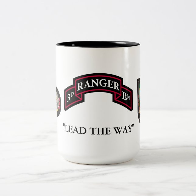 3RD BATTALION 75TH RANGER REGIMENT  Two-Tone COFFEE MUG (Center)