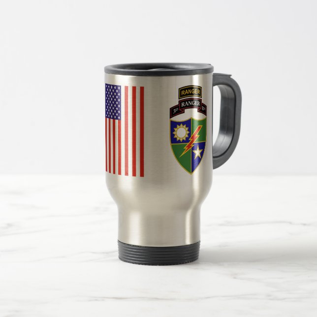3rd Battalion - 75th Ranger w/TabTravel Mug (Front Right)