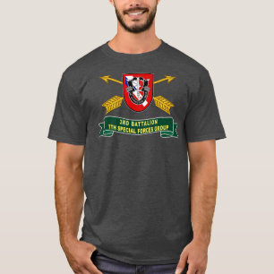 3rd Battalion 7th Special s Group 2 Rows Cbo Flash T-Shirt