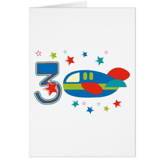 3rd Birthday Airplane Cards (Front)
