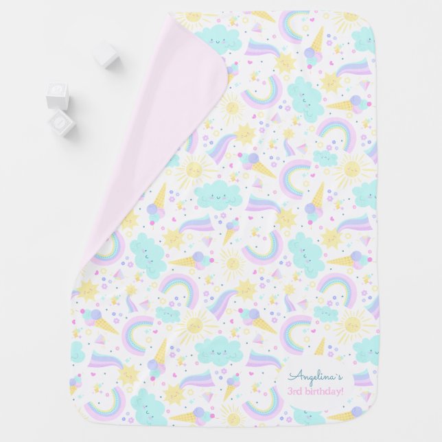 3rd Birthday Baby Blanket  (In Situ)