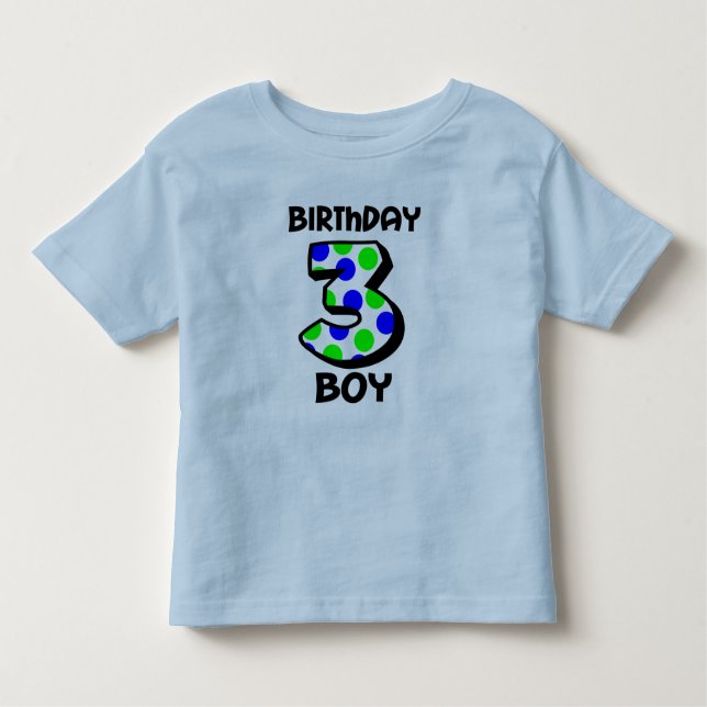 3rd Birthday Boy Shirt (Front)