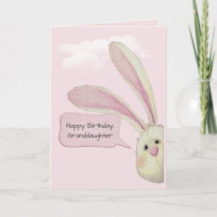 3rd Birthday Bunny on Pink   Card
