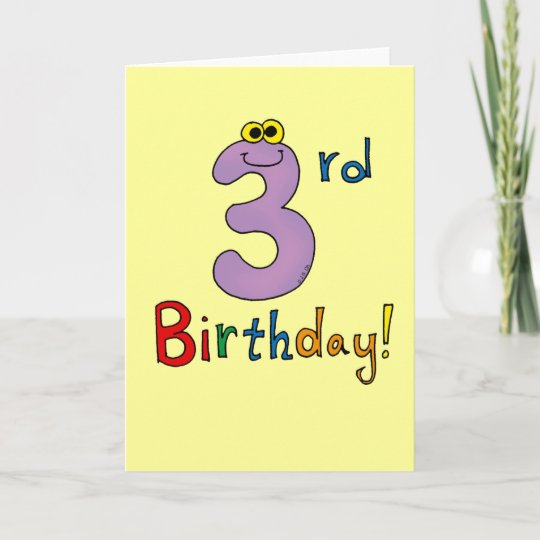 3rd Birthday! Card | Zazzle.com