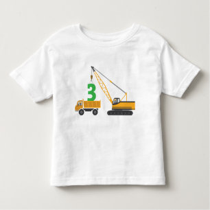 3rd Birthday Construction Tee