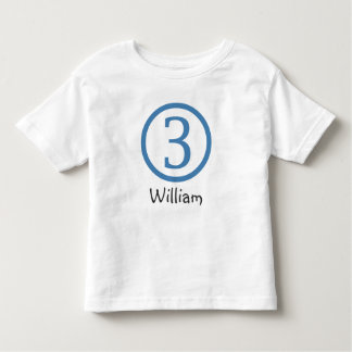 3rd Birthday Customizable T-Shirt Boy